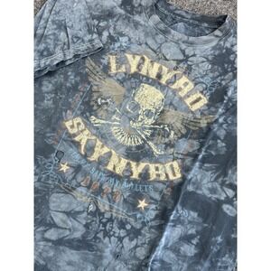 Lynyrd Skynyrd Skull Wings Tie Dye T Shirt 22x28 Distressed